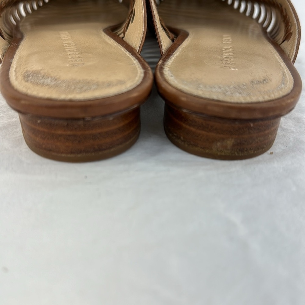 Veronica Beard  Caged Albani Woven Leather Mules, 7.5 - Picture 7 of 9
